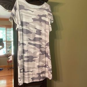 Grey camouflage dress